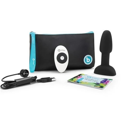 B-Vibe Rimming Petite Remote Control Plug BLK