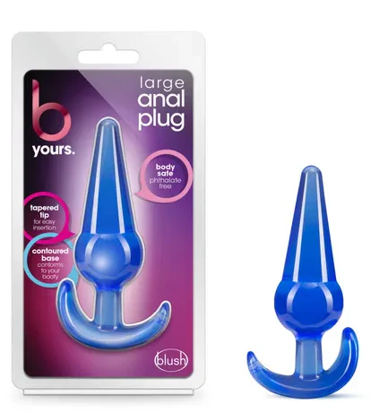 B Yours Large Anal Plug - Blue