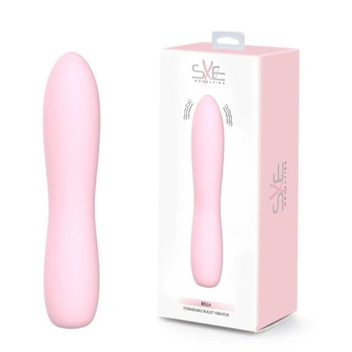 Bella Silicone 140mm Bullet Massager Pink