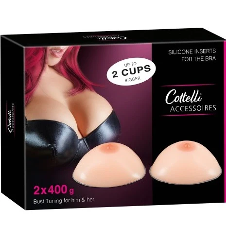 Cottelli Silicone Breasts 400g - Silicone Inserts for the Bra