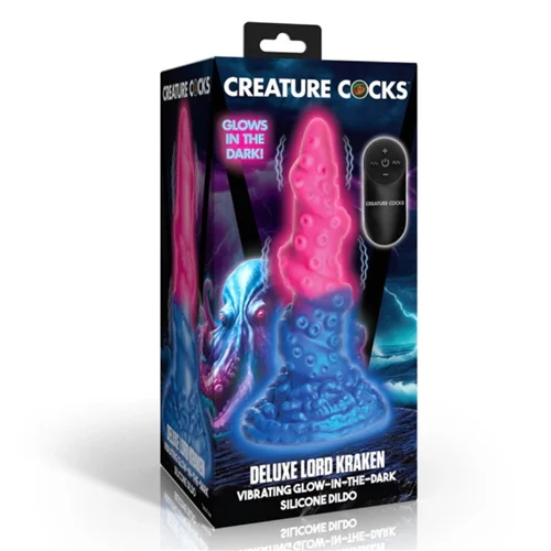 Creature Cocks Deluxe Lord Kraken Vibrating Glow-in-the-Dark Silicone Dildo