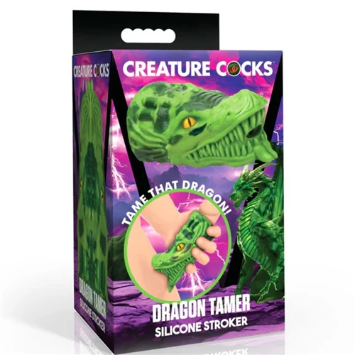 Creature Cocks Dragon Tamer Silicone Stroker - Green