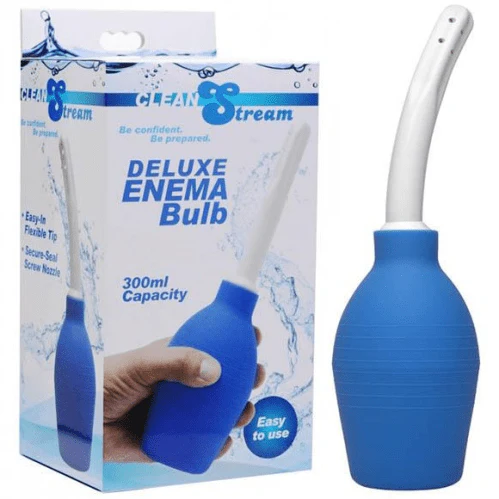 Clean Stream Deluxe Enema Bulb - Blue