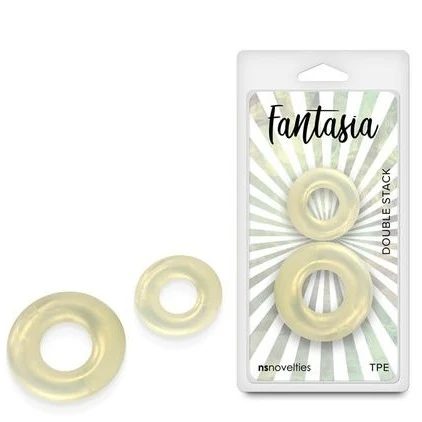 Fantasia - Double Stack - Amber Cock Rings