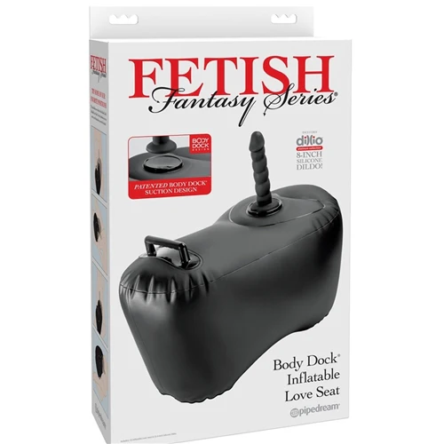 Fetish Fantasy Series Body Dock Inflatable Love Seat Black