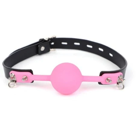 JCW Silicone Ball Gag Pink