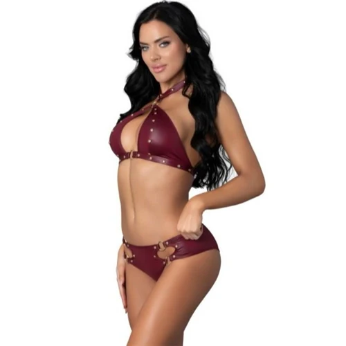 Juno Burgundy Jewel Two Piece Set - Image 3