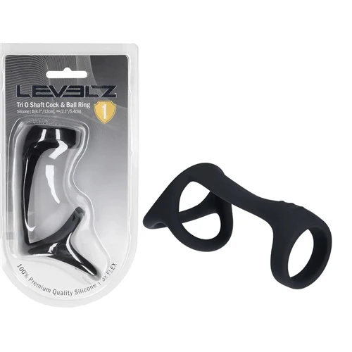 LEVELZ Tri O Silicone Shaft Cock & Ball Ring