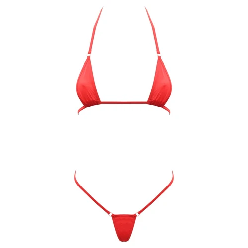 Love In Leather Micro Bikini - Image 3