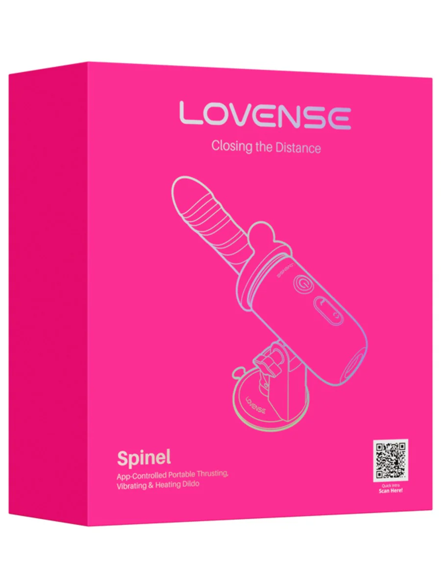 Lovense Spinel App Controlled Thrusting, Vibrating & Heating Dildo - Image 2
