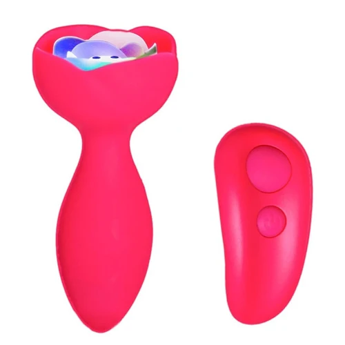 M-Lady Light Up Rotating Anal Plug Pink