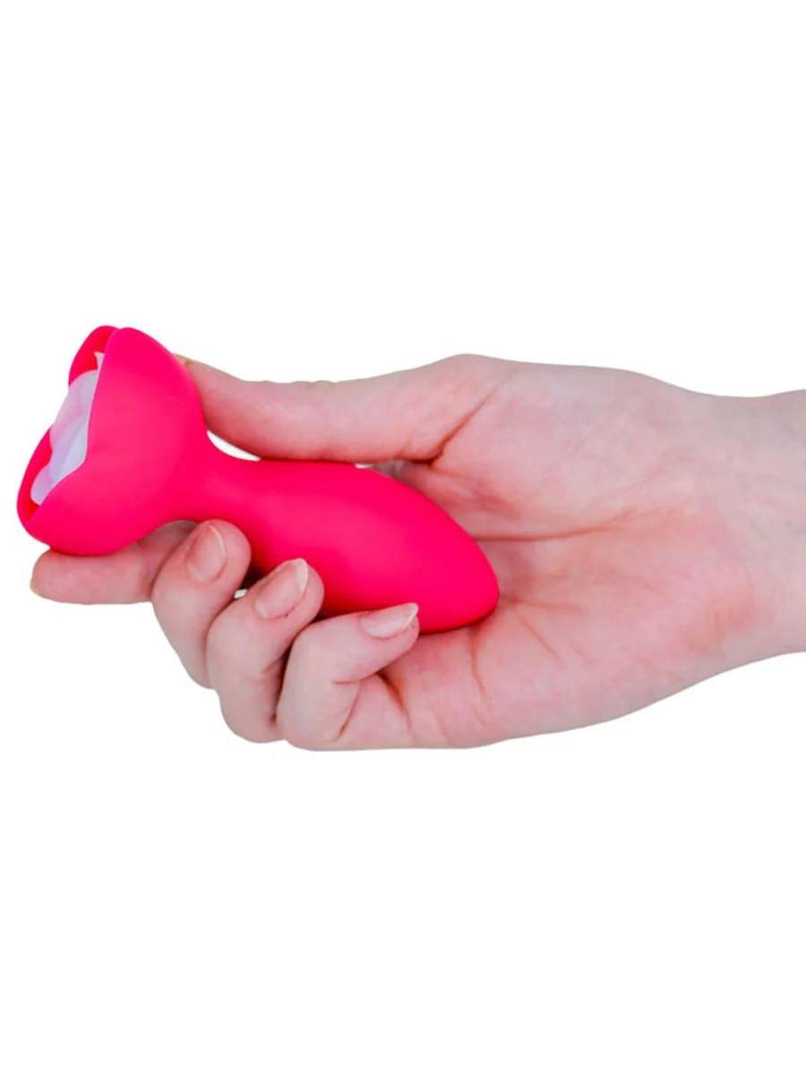 M-Lady Light Up Rotating Anal Plug Pink - Image 5