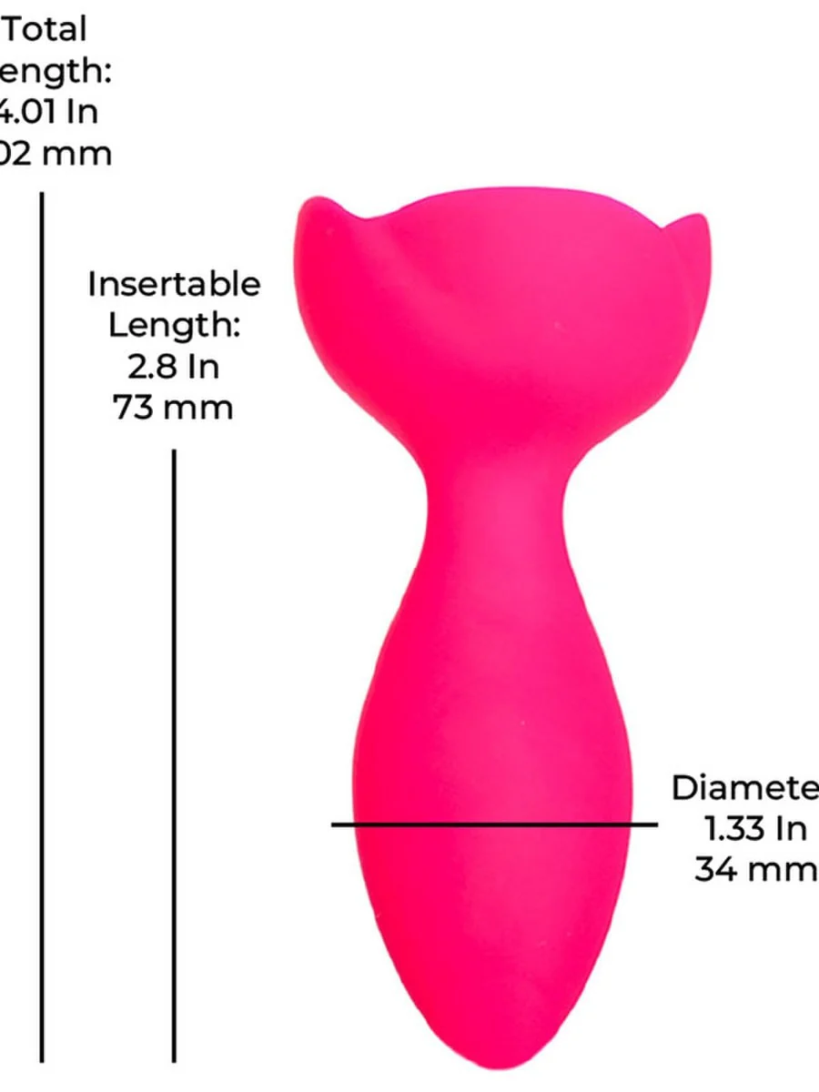 M-Lady Light Up Rotating Anal Plug Pink - Image 6