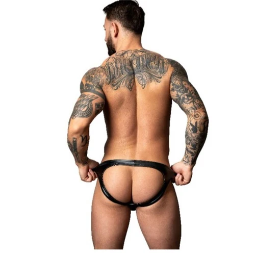 Male Power Moonshine Jock Strap Black - Image 2