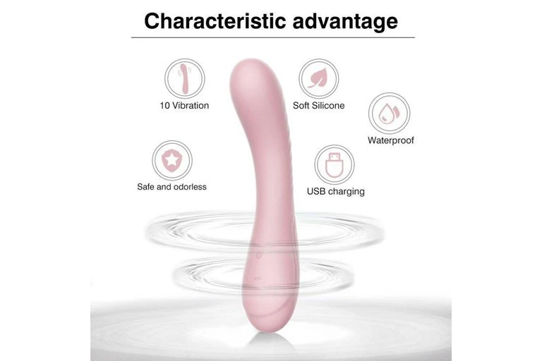 Maya Curve Silicone Vibrator Pink - Image 2