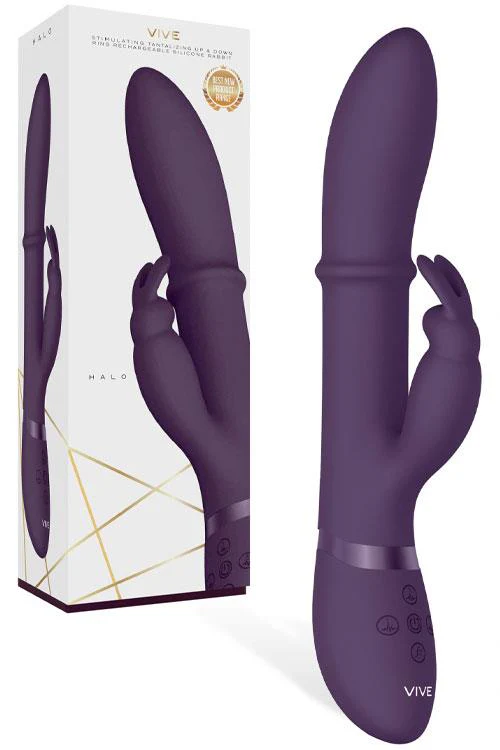 Rechargeable Waterproof Rabbit Vibe - VIVE HALO - Image 2
