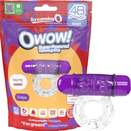 Owow 4B Low Pitch Base Cockring - Screaming O - Image 3