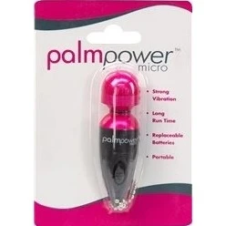 Palm Power Micro Massager Key Chain White