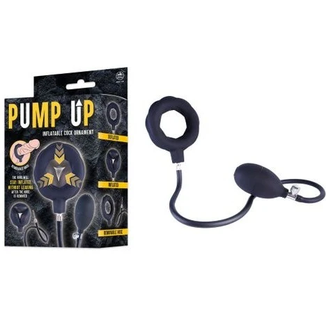 Pump Up - Black Inflatable Cock Ring
