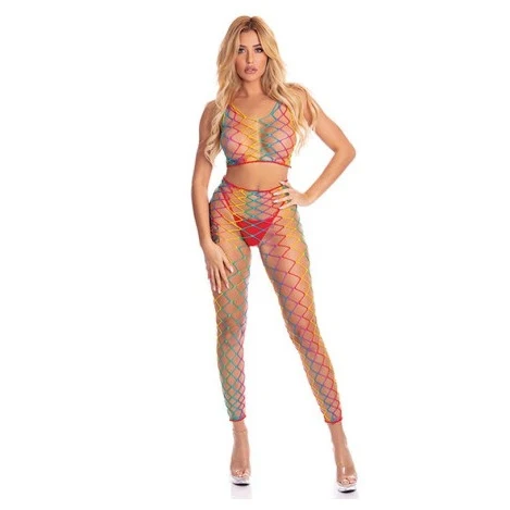 Rainbow 2pc Bodystocking
