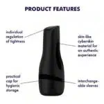 Satisfyer Men Classic Masturbator BLACK - Image 2