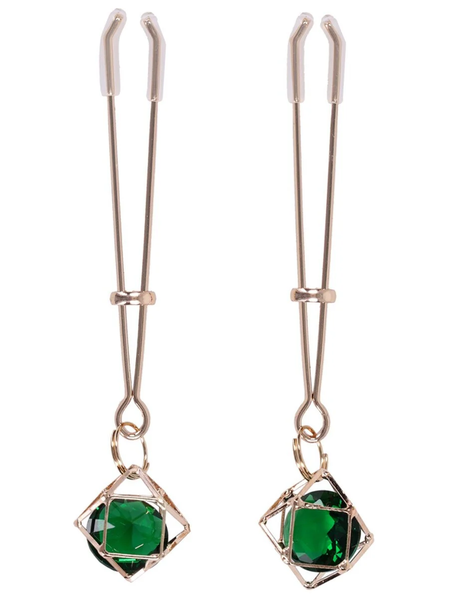 Sex & Mischief Indica Crystal Nipple Clips - Image 2