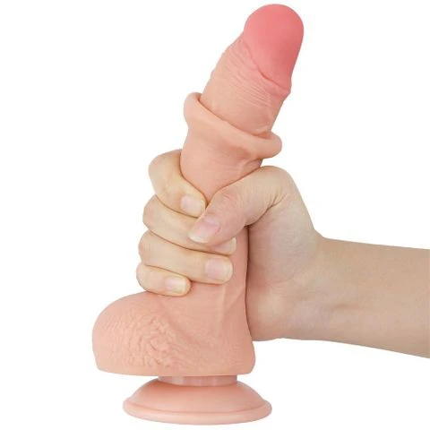 Sliding Skin Dual Layer Dong - 7.5'' Flesh - Image 2