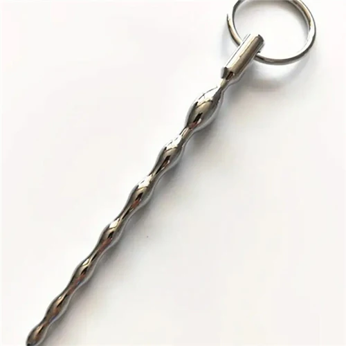 Stainless Steel Urethral Plug Ring with Patterns