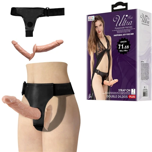 Ultra Passionate Harness Double Dildo 7.1" Strapon