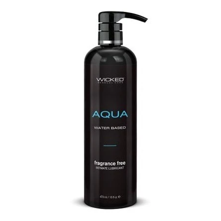 Wicked Aqua - Water Based Lubricant - 476 ml (16 oz) Bottle